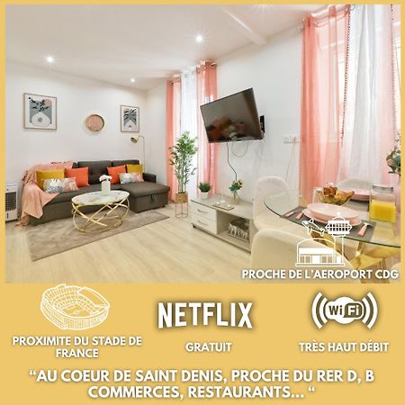 Le Nid Douillet Appartement Confortable A 5 Min Du Stade De France Et Proche De L'Aeroport Cdg Saint-Denis  Kültér fotó